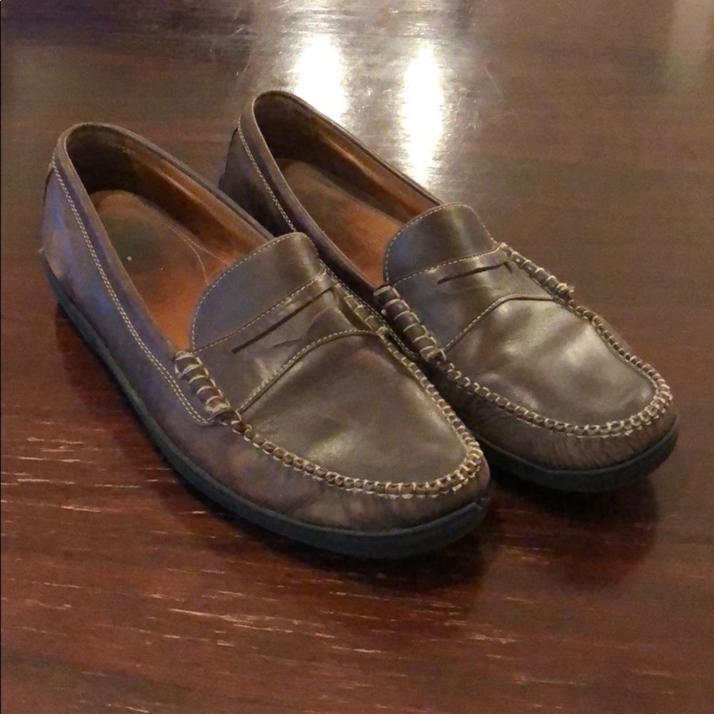 Men’s Dark Brown Cole Haan Loafer Boat Shoe